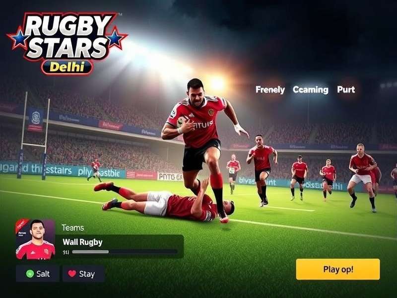 Rugby Stars Delhi community event showcasing player interaction